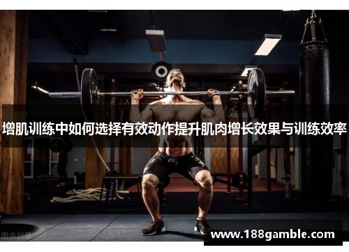 增肌训练中如何选择有效动作提升肌肉增长效果与训练效率